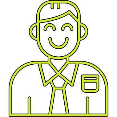 Bir adamın vektör illüstrasyonu