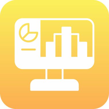 İş ve finans simgesinin vektör illüstrasyonu