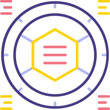 Pusula simgesinin vektör illüstrasyonu