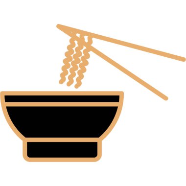 Bambu kasesi ve yemek çubukları.