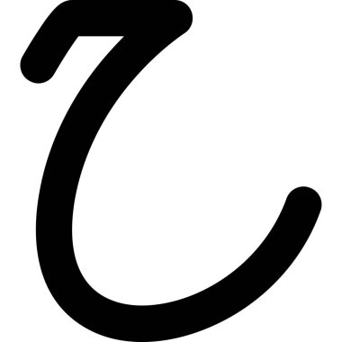 Beyaz arkaplanda f vektör resimleme harfi