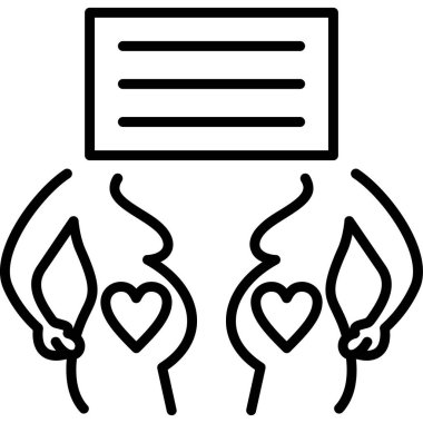 Aşk kalp aşk ikonu ana hatlarıyla