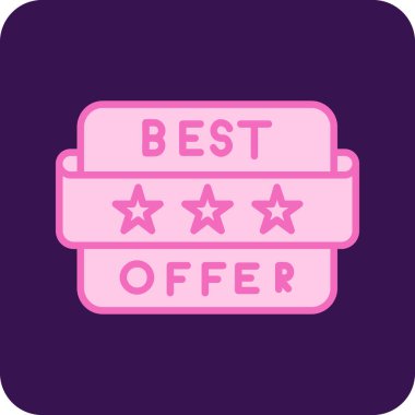 En iyi teklif etmek vektör simgesi