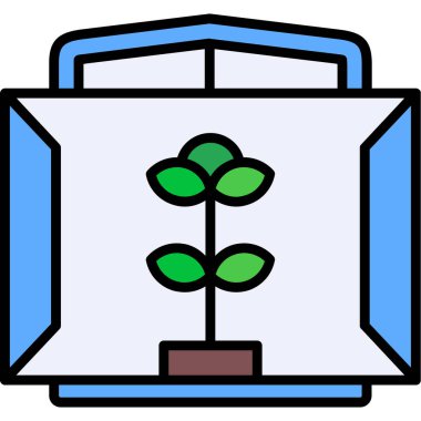 Bitki Otu web simgesi, vektör illüstrasyonu