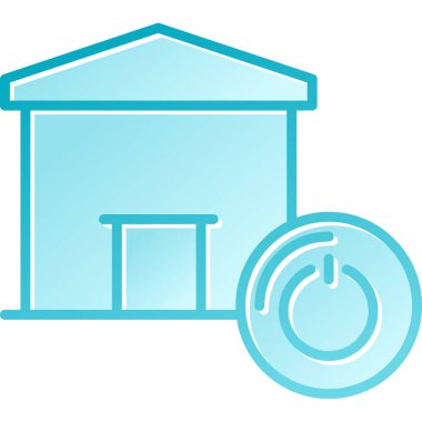 çiftlik traktör ikonu vektör illüstrasyon grafiği