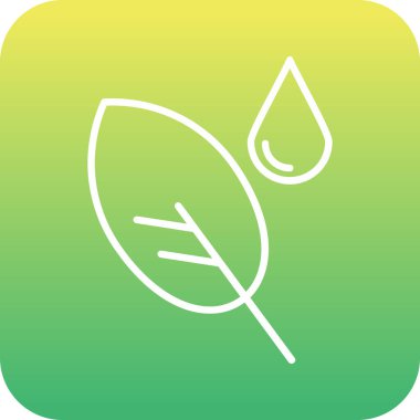 güzel yaprak vektör çizgisi simgesi