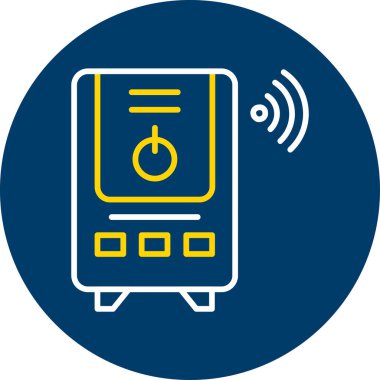 Alarm saat simgesi satırının vektör çizimi güzel ve kartın kaliteli illüstrasyonuName