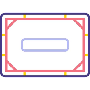 kart web simgesi vektör illüstrasyonu