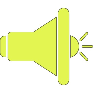 megafon ses aygıtı izole edilmiş ikon vektör illüstrasyon tasarımı