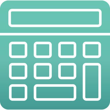 hesap makinesi simgesi vektör illüstrasyonu