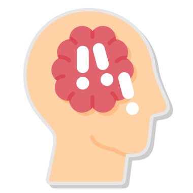 İnsan kafalı beyin.