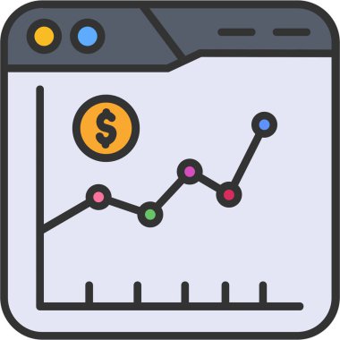 iş analizi grafik simgesi