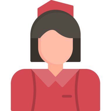 kadın avatar vektör simgesi