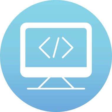 Bilgisayar. Web simgesi vektör illüstrasyonu