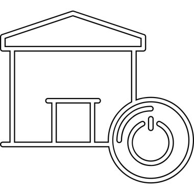 Modern çiftlik simgesinin vektör illüstrasyonu