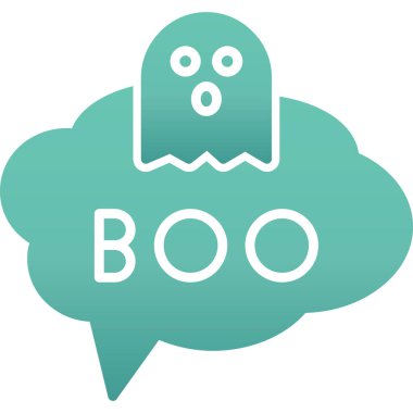 Hayalet. Web simgesi basit illüstrasyon