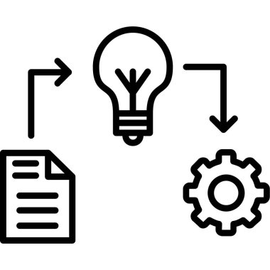 İş fikri vektör simgesi