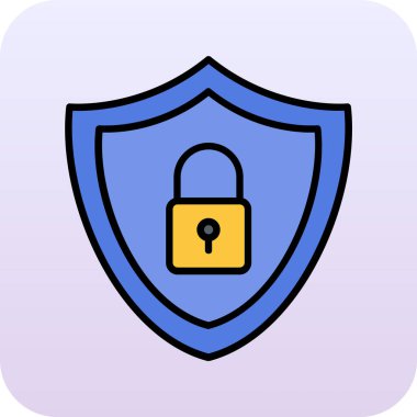 Asma Kilit Simgesi Moda Biçiminde İzole Arkaplan