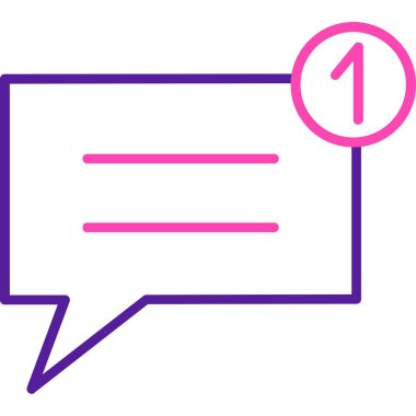 konuşma kabarcığı vektör çizimi