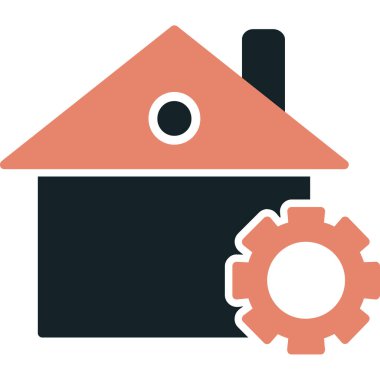 ev simgesi, vektör illüstrasyonu