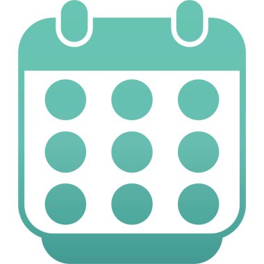 Takvim. Web simgesi basit illüstrasyon