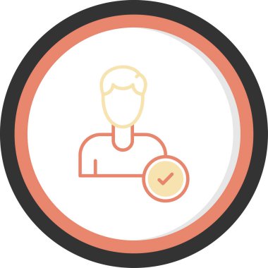 Web, vektör, eps için kullanıcı düz simgesi