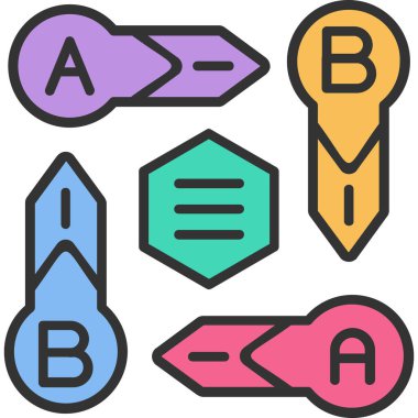 Basit vektör illüstrasyon ok simgesi