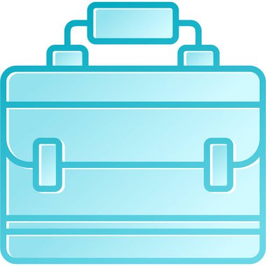 Çanta. Web simgesi basit illüstrasyon