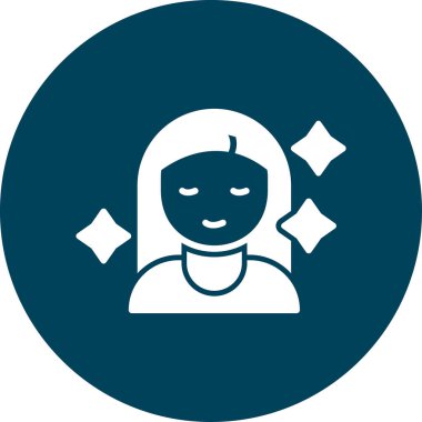 Maskeli bir kadının vektör çizimi