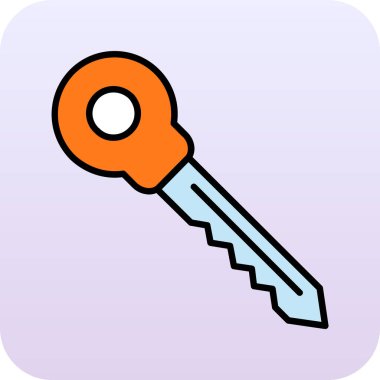 Anahtar simgesinin vektör illüstrasyonu