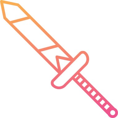 hançer simgesi vektör illüstrasyonu