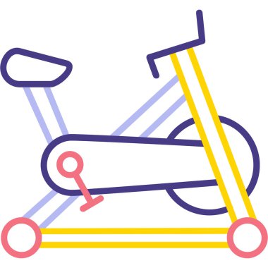 Bir bisiklet simgesinin vektör illüstrasyonu