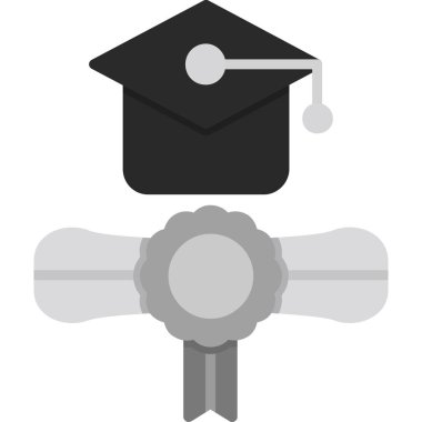 mezuniyet kapsülü vektör simgesi