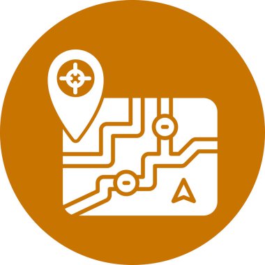 Harita işaretleyici vektör illüstrasyonuName