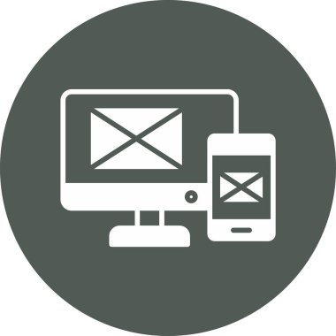 Modern akıllı telefonun vektör resimleme simgesi, dizüstü bilgisayar