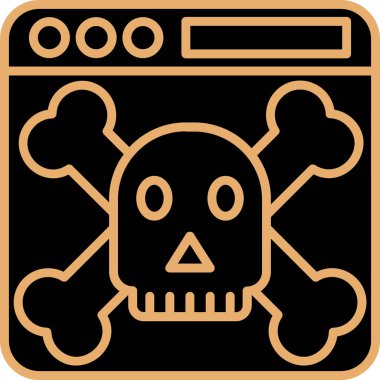 kafatası kemik simgesi, özet biçimi