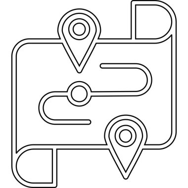 harita işaretleyici gps simgesi, özet biçimi