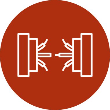 Modern oto tamir simgesinin vektör illüstrasyonu