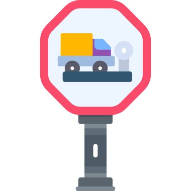 yol simgesi vektör illüstrasyonu