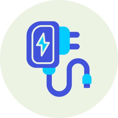 Elektrik yükleme. Web için illüstrasyon