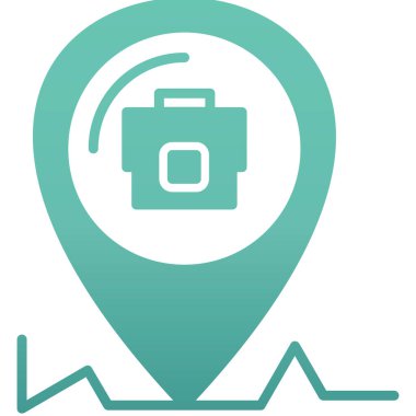 konum haritası simgesi düz biçimli