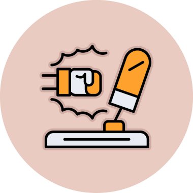 Bir sigara simgesinin vektör illüstrasyonu