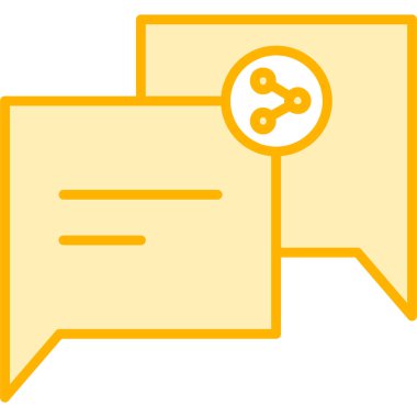 Konuş. Web simgesi basit tasarım