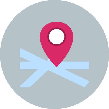 Harita iğnesi. Basit resimleme