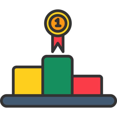 ödül vektör simgesi, basit tasarım illüstrasyonu