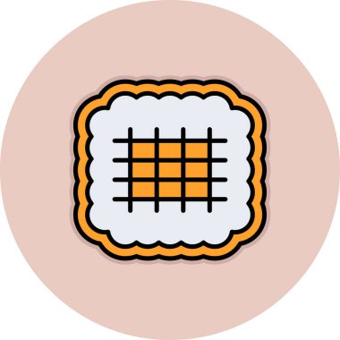 fırın ekmek simgesi, vektör illüstrasyonu