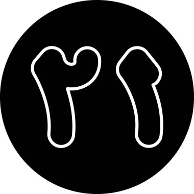 İnsan anatomisi simgesi, basit tasarım