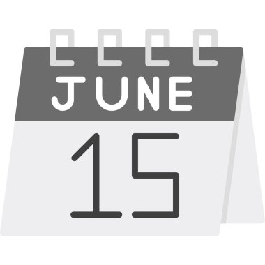 Takvim simgesi. vektör illüstrasyonu