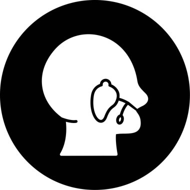 Bir insan simgesinin vektör illüstrasyonu