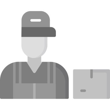 İşçi simgesi. vektör illüstrasyonu